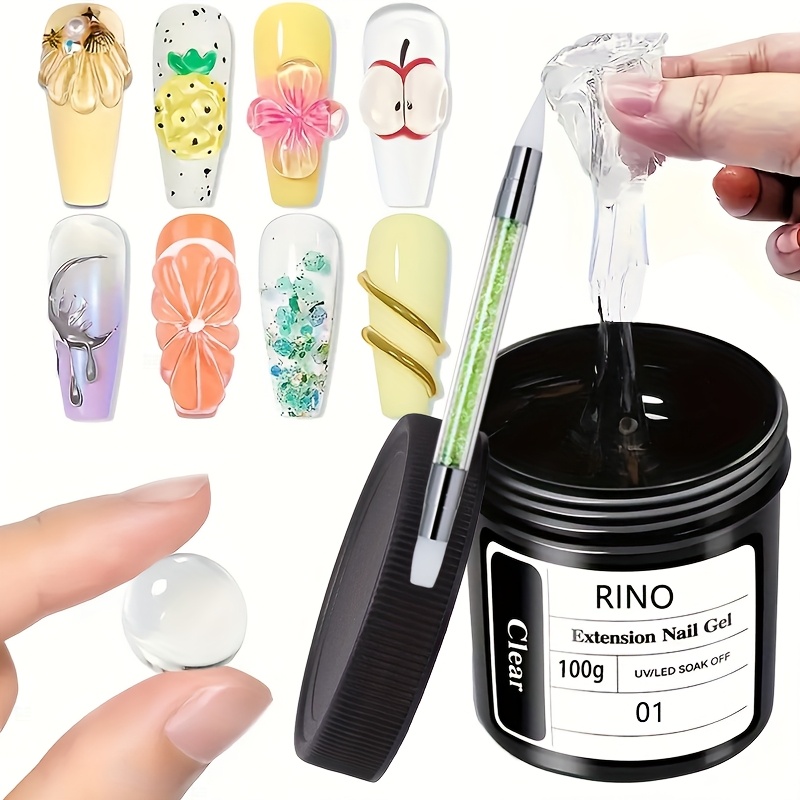 Contour Palette Stick - 100g Clear Non-Stick Hand Extension Nail