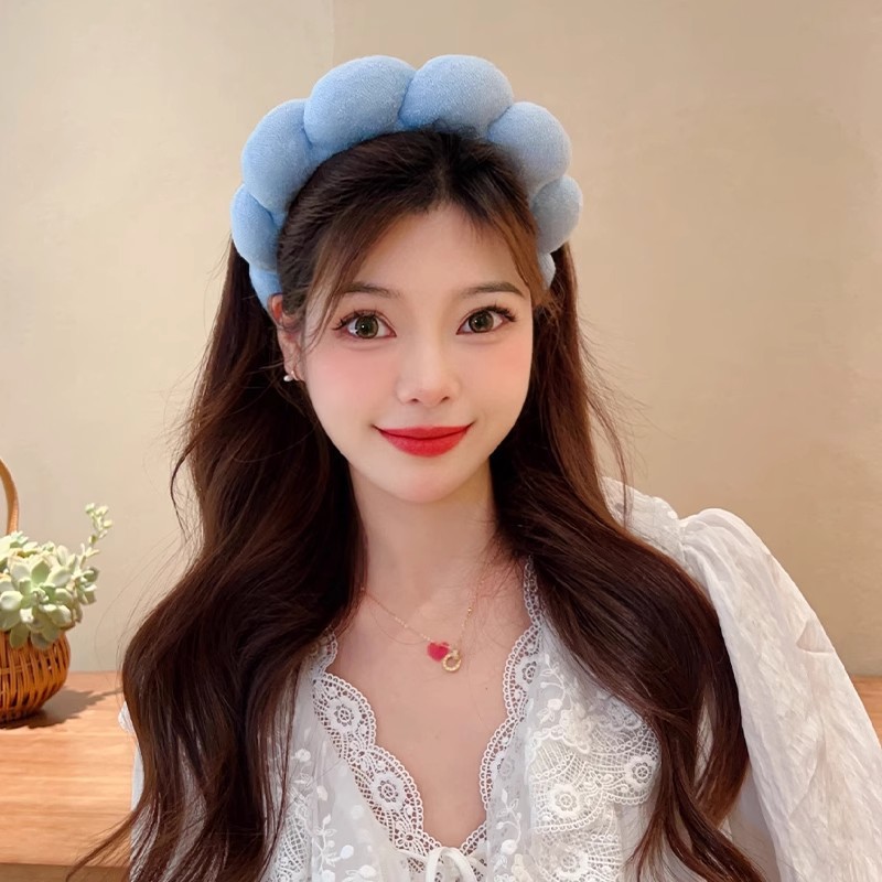 Retro Puffy Hair Band Sponge H - Beauty Makeup Women 评论和价格