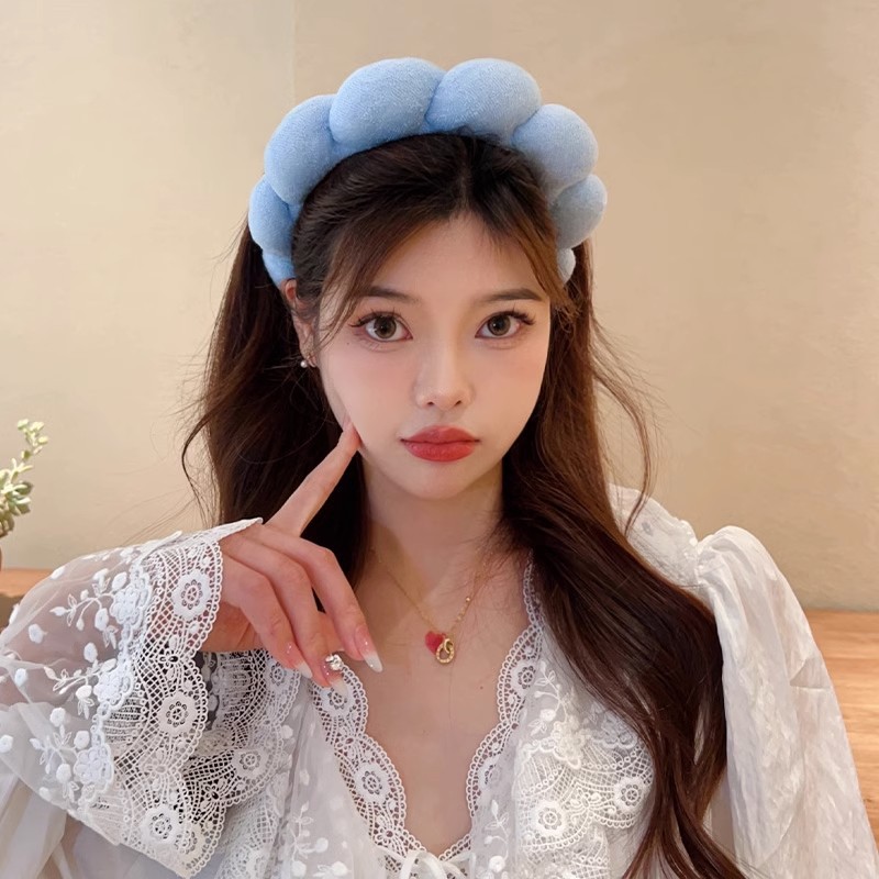 Retro Puffy Hair Band Sponge H - Beauty Makeup Women 评论和价格