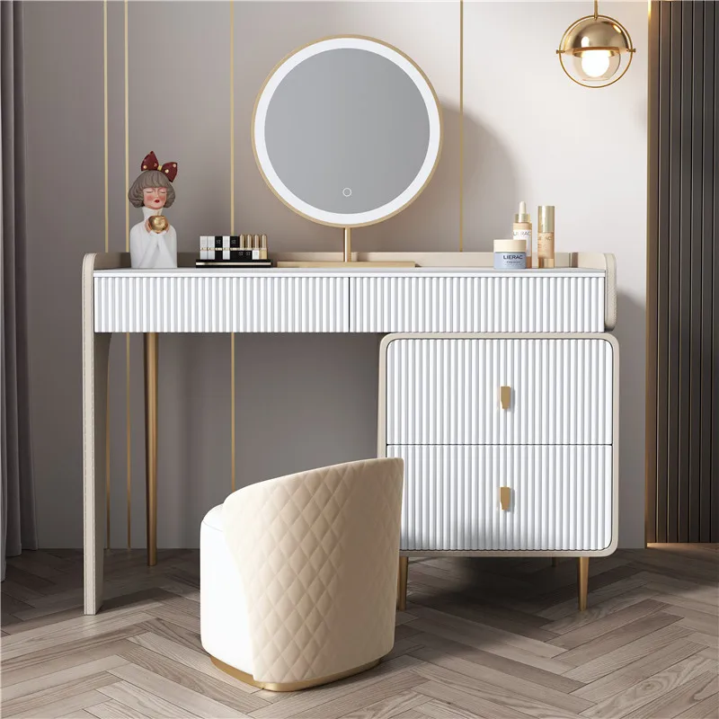 Desk Makeup Table Drawers Mirr - Beauty Without Makeup 评论和价格