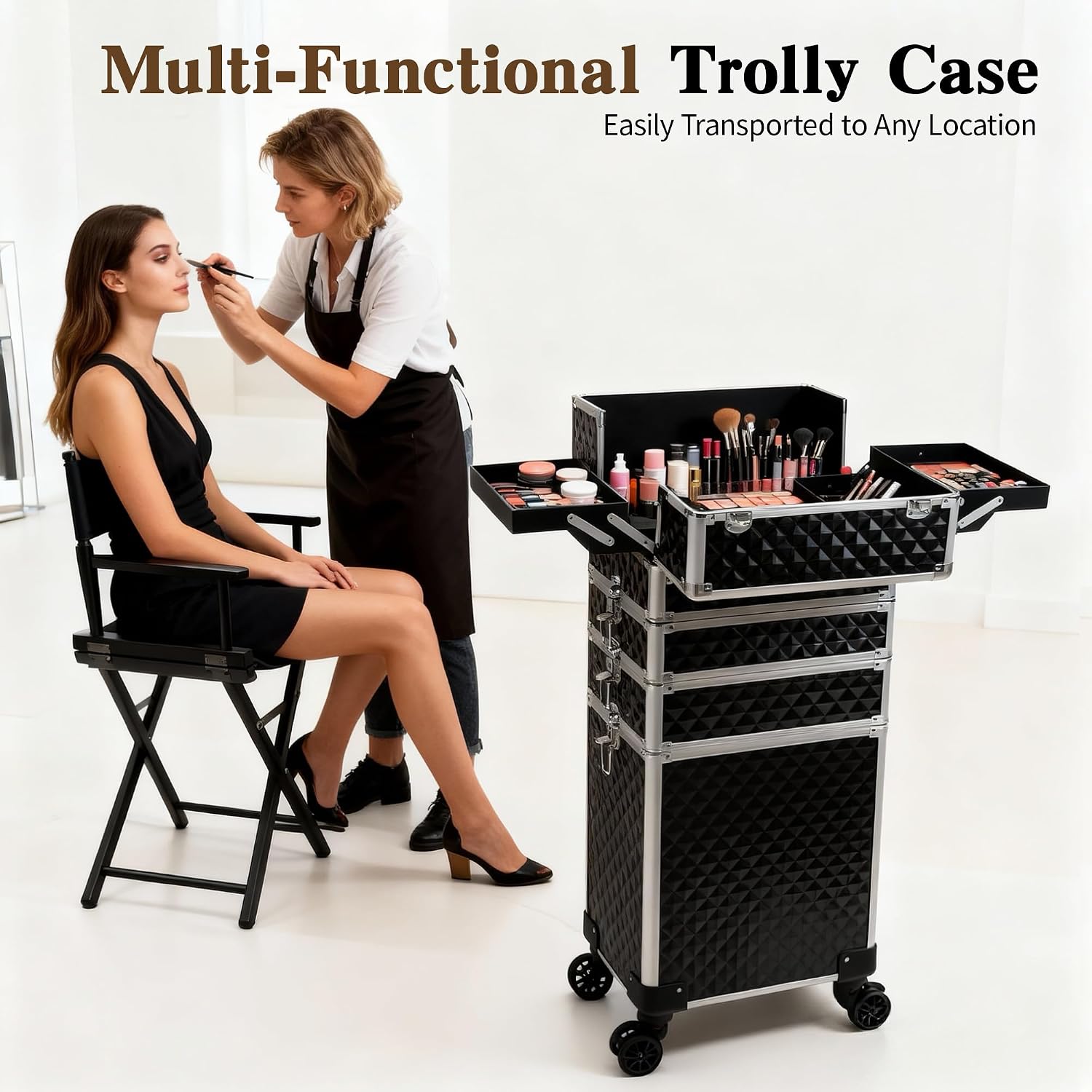 Rolling Makeup Train Case, Cos - Beauty & Makeup Katia Di Paola 评论和价格