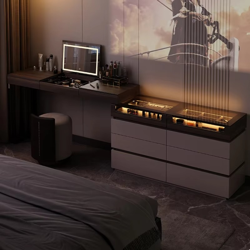 Women Organizer Luxury Dresser - Beauty Makeup Vanity Set 评论和价格